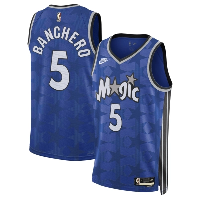 Unisex Orlando Magic Paolo Banchero Blue 2023/24 Swingman Jersey - Classic Edition 01