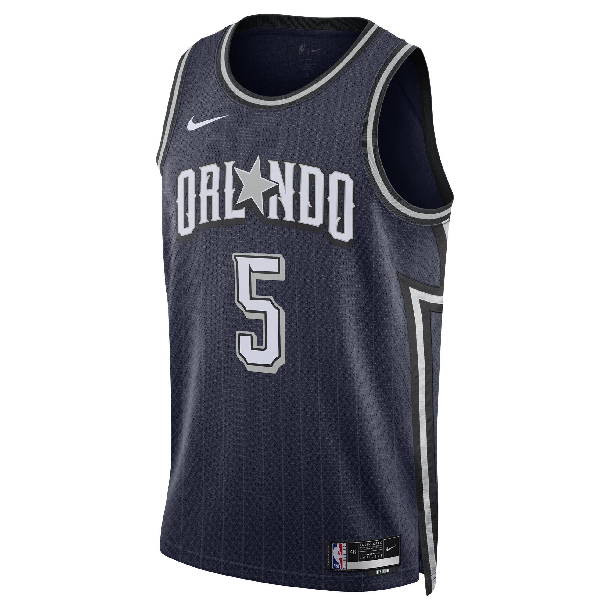 Unisex Orlando Magic Paolo Banchero Navy 2023/24 Swingman Jersey - City Edition