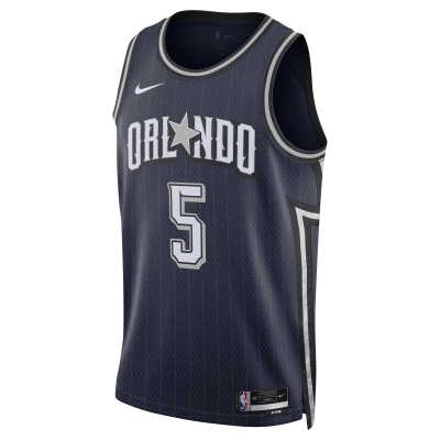 Unisex Orlando Magic Paolo Banchero Navy 2023/24 Swingman Jersey - City Edition 02