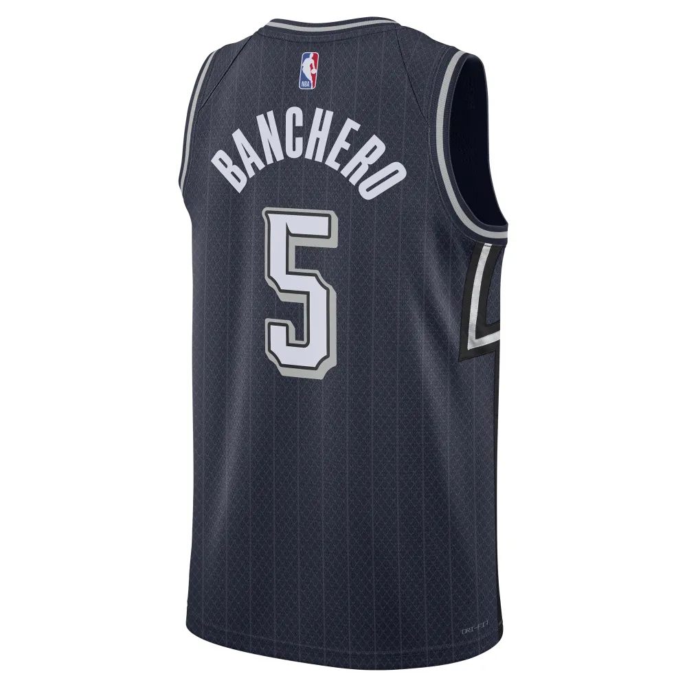Unisex Orlando Magic Paolo Banchero Navy 2023/24 Swingman Jersey - City Edition