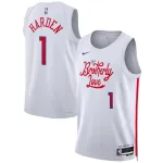 Unisex Philadelphia 76ers James Harden White 2022/23 Swingman Jersey - City Edition