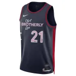 Unisex Philadelphia 76ers Joel Embiid Navy 2023/24 Swingman Jersey - City Edition