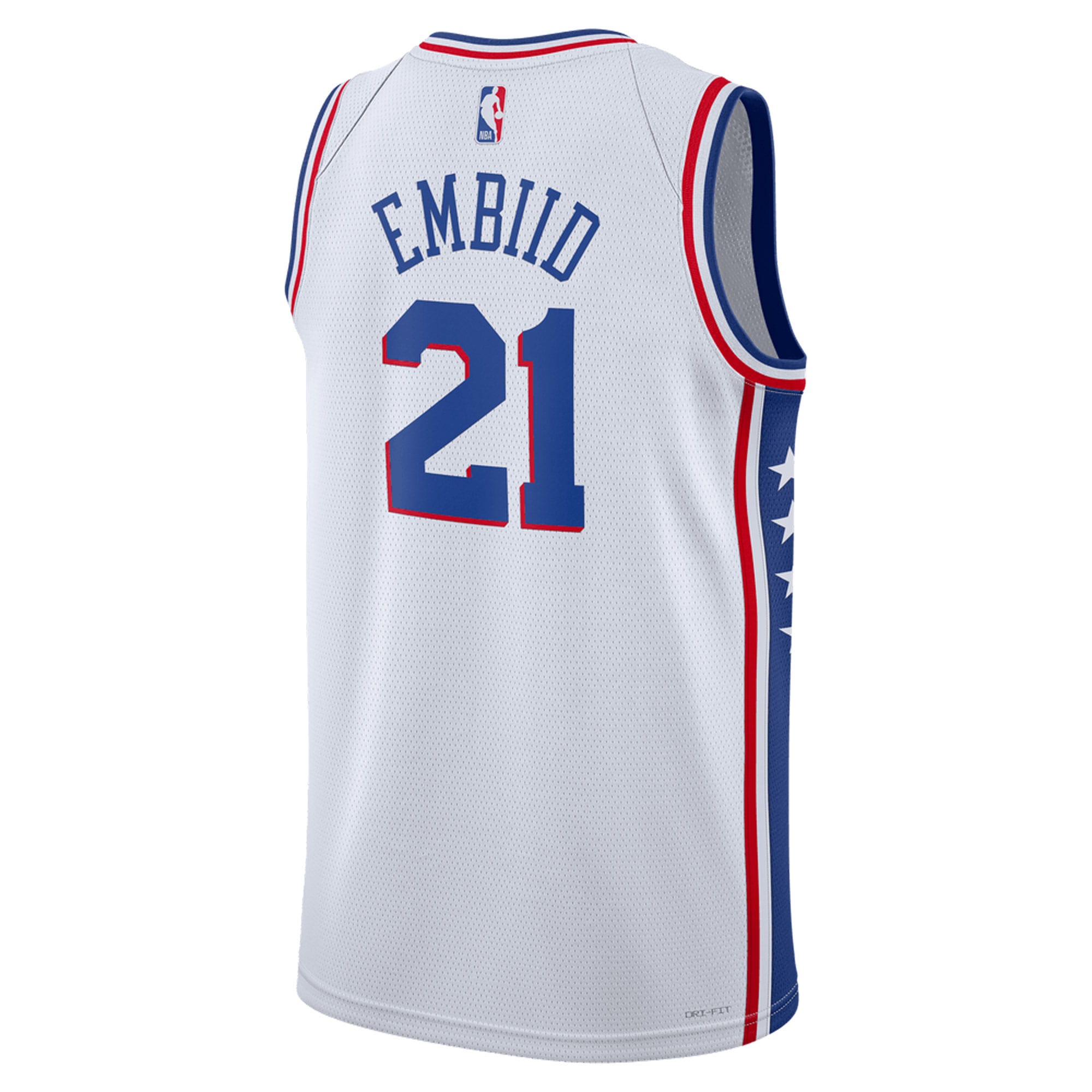 Unisex Philadelphia 76ers Joel Embiid White Swingman Jersey - Association Edition