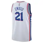 Unisex Philadelphia 76ers Joel Embiid White Swingman Jersey - Association Edition