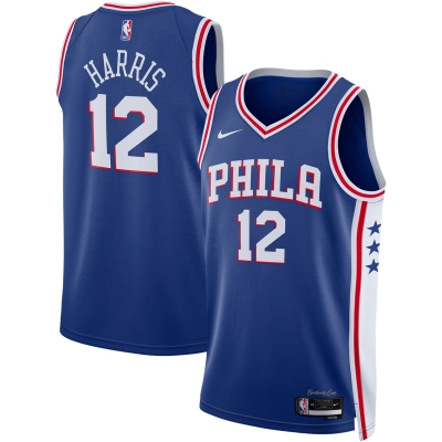Unisex Philadelphia 76ers Tobias Harris Royal Swingman Jersey - Icon Edition 01