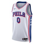 Unisex Philadelphia 76ers Tyrese Maxey White Swingman Jersey - Association Edition