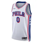 Unisex Philadelphia 76ers Tyrese Maxey White Swingman Jersey - Association Edition
