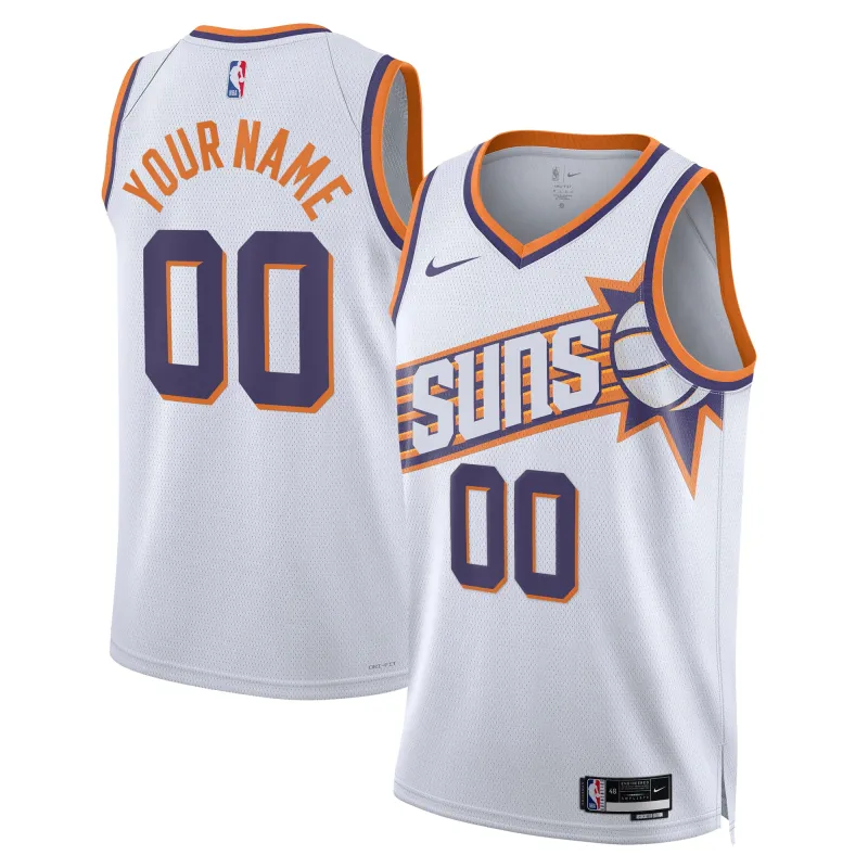 Unisex Phoenix Suns  White Swingman Custom Jersey - Association Edition