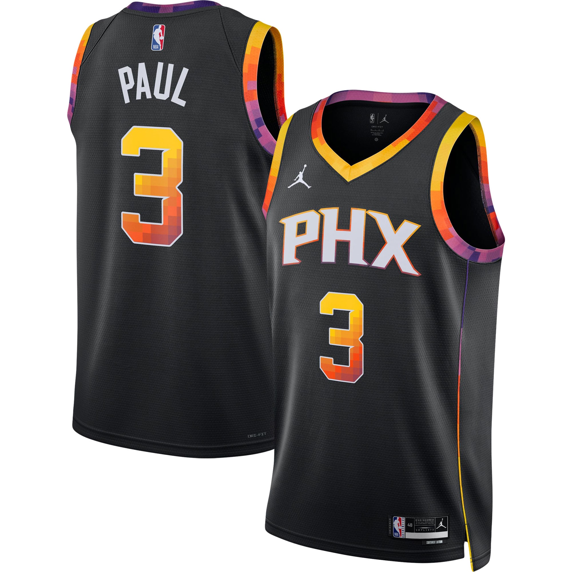 Unisex Phoenix Suns Chris Paul Black Swingman Jersey - Statement Edition