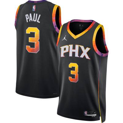 Unisex Phoenix Suns Chris Paul Black Swingman Jersey - Statement Edition 01