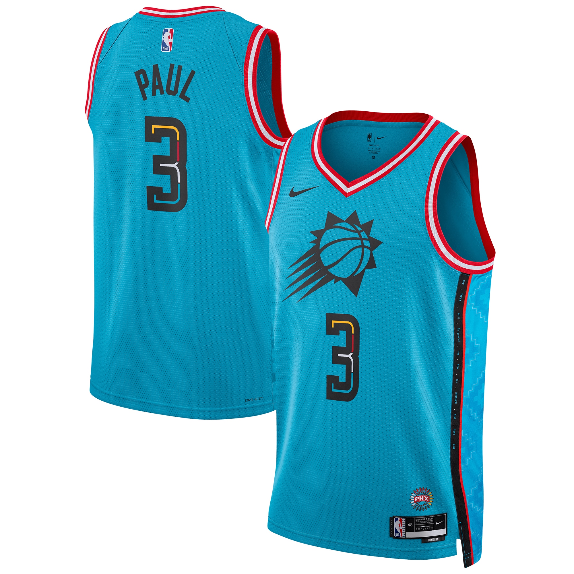 Unisex Phoenix Suns Chris Paul Turquoise 2022/23 Swingman Jersey - City Edition