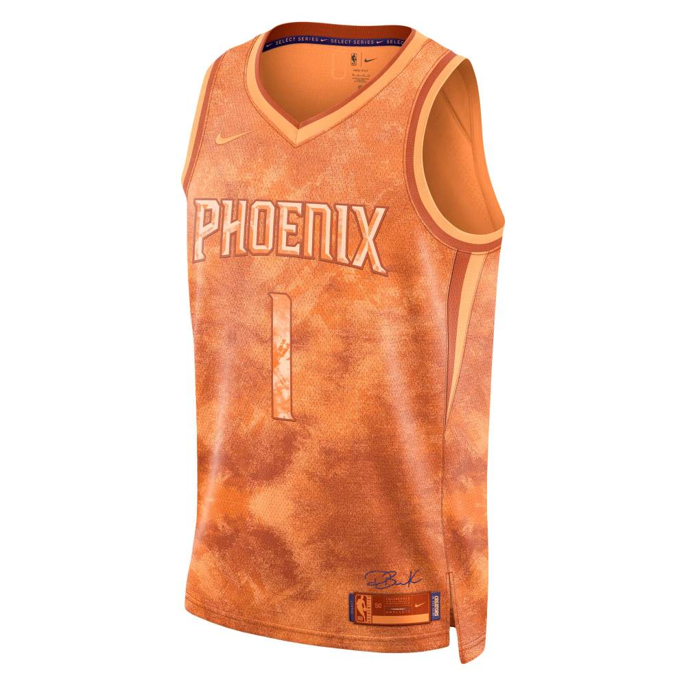 Unisex Phoenix Suns Devin Booker Orange Select Series Swingman Jersey
