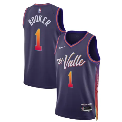 Unisex Phoenix Suns Devin Booker Purple 2023/24 Swingman Jersey - City Edition 01