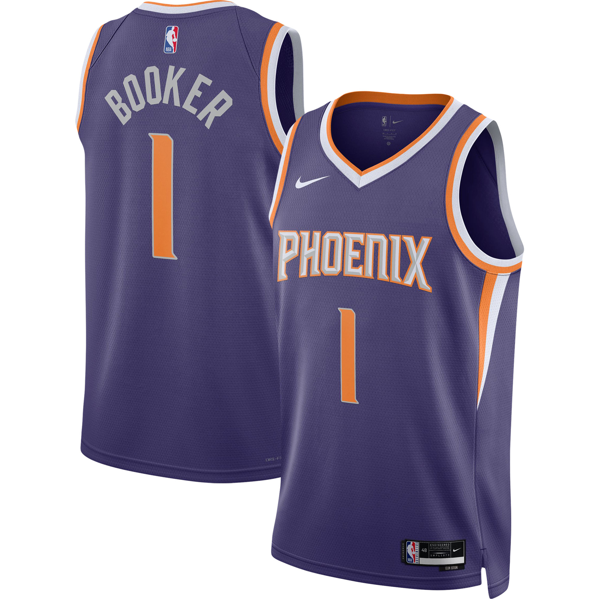 Unisex Phoenix Suns Devin Booker Purple Swingman Jersey - Icon Edition