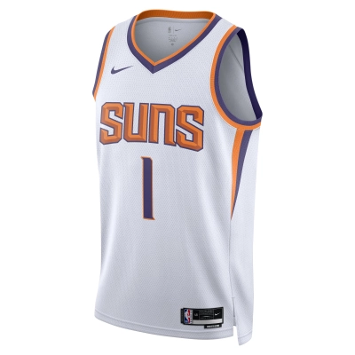 Unisex Phoenix Suns Devin Booker White Swingman Jersey - Association Edition 02