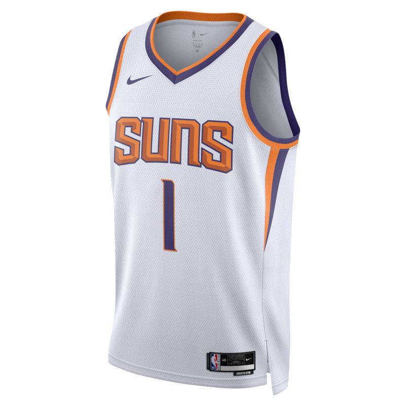 Unisex Phoenix Suns Devin Booker White Swingman Jersey - Association Edition