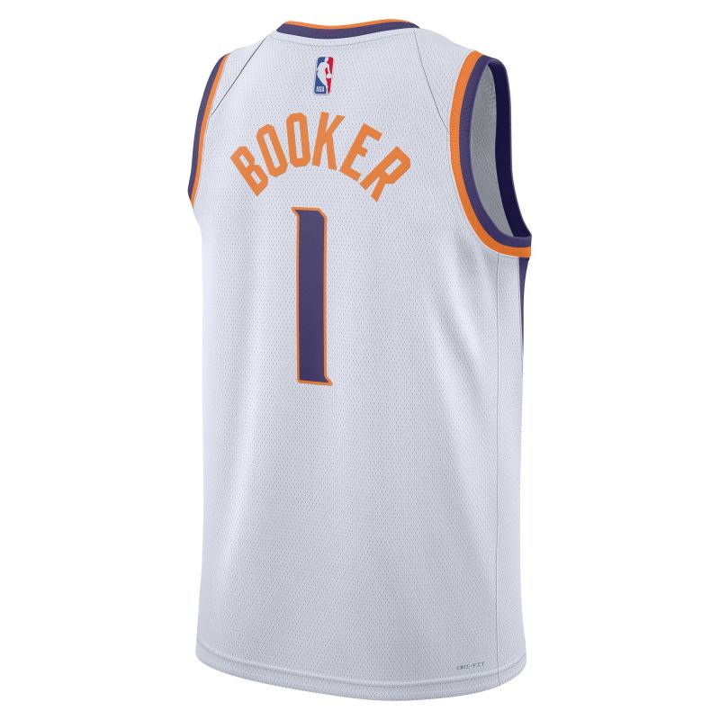 Unisex Phoenix Suns Devin Booker White Swingman Jersey - Association Edition