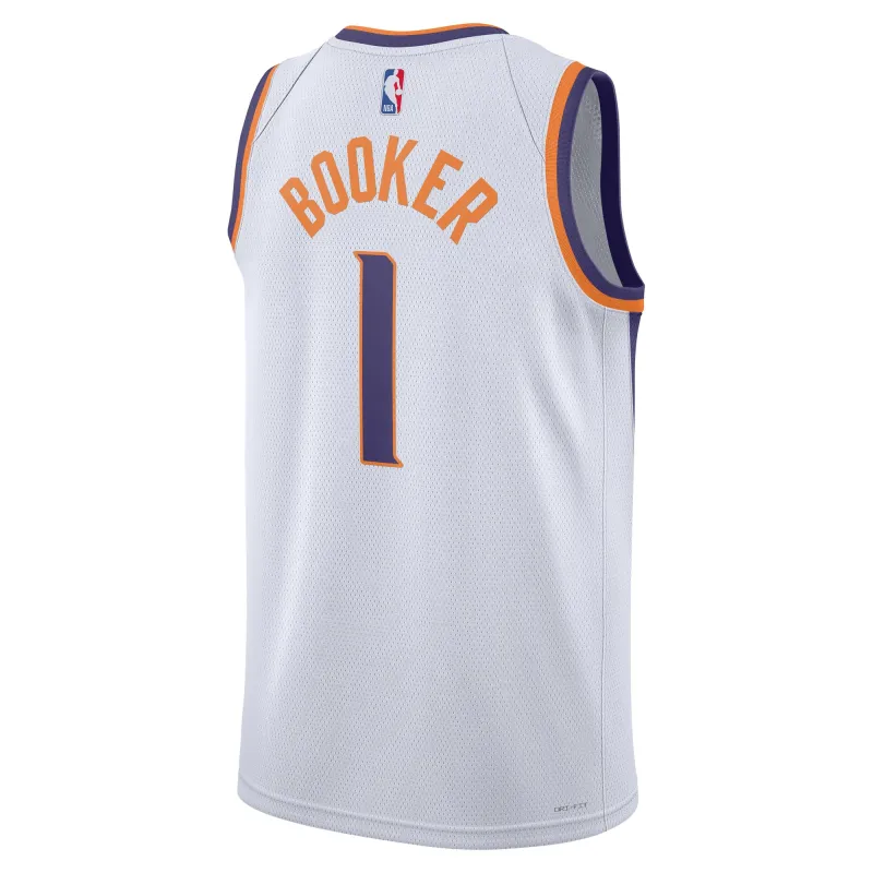 Unisex Phoenix Suns Devin Booker White Swingman Jersey - Association Edition