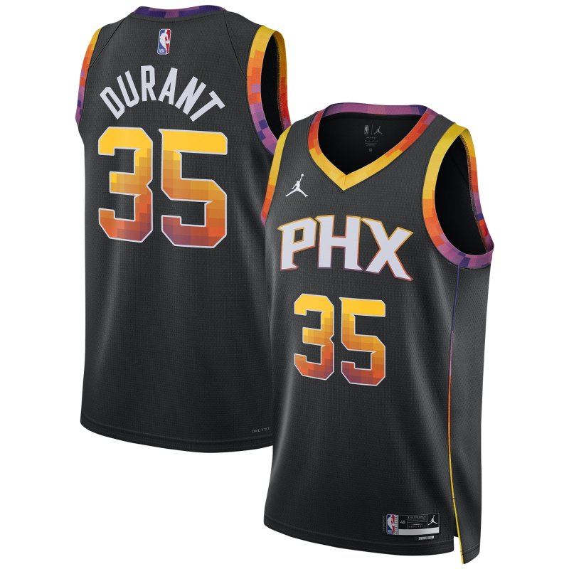 Unisex Phoenix Suns Kevin Durant Black Swingman Player Jersey - Statement Edition
