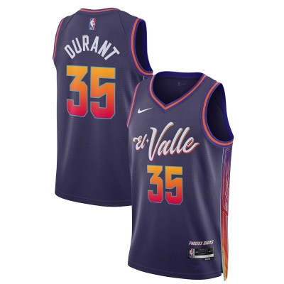 Unisex Phoenix Suns Kevin Durant Purple 2023/24 Swingman Jersey - City Edition 01