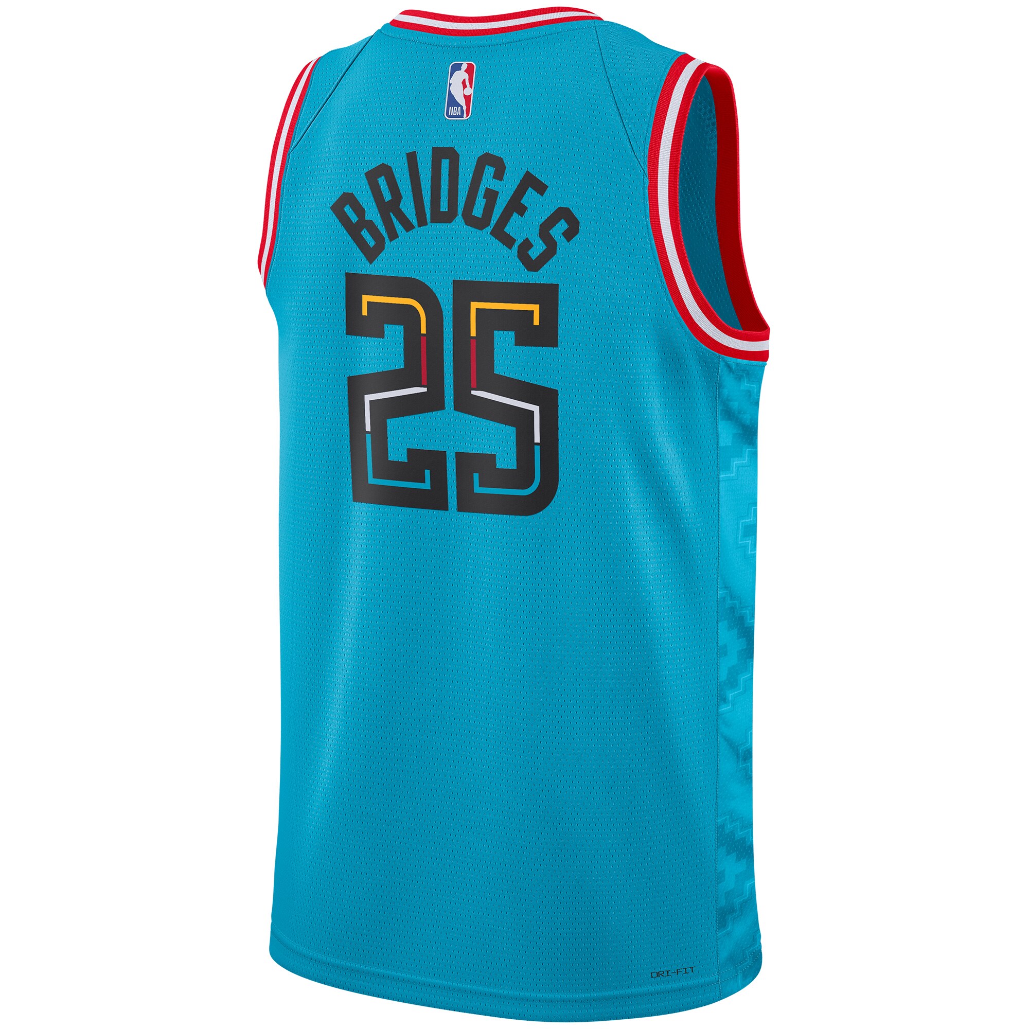 Unisex Phoenix Suns Mikal Bridges Turquoise 2022/23 Swingman Jersey - City Edition