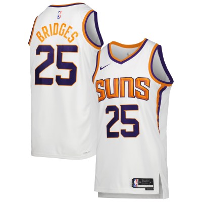 Unisex Phoenix Suns Mikal Bridges White Swingman Jersey - Association Edition 01