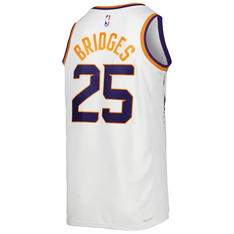 Unisex Phoenix Suns Mikal Bridges White Swingman Jersey - Association Edition