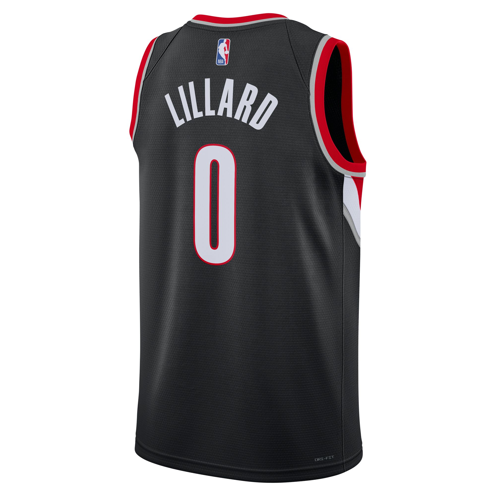 Unisex Portland Trail Blazers Damian Lillard Black Swingman Jersey - Icon Edition