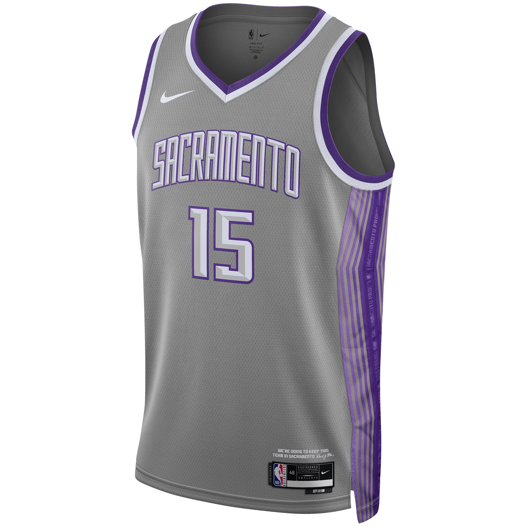 Unisex Sacramento Kings Davion Mitchell Anthracite 2022/23 Swingman Jersey - City Edition