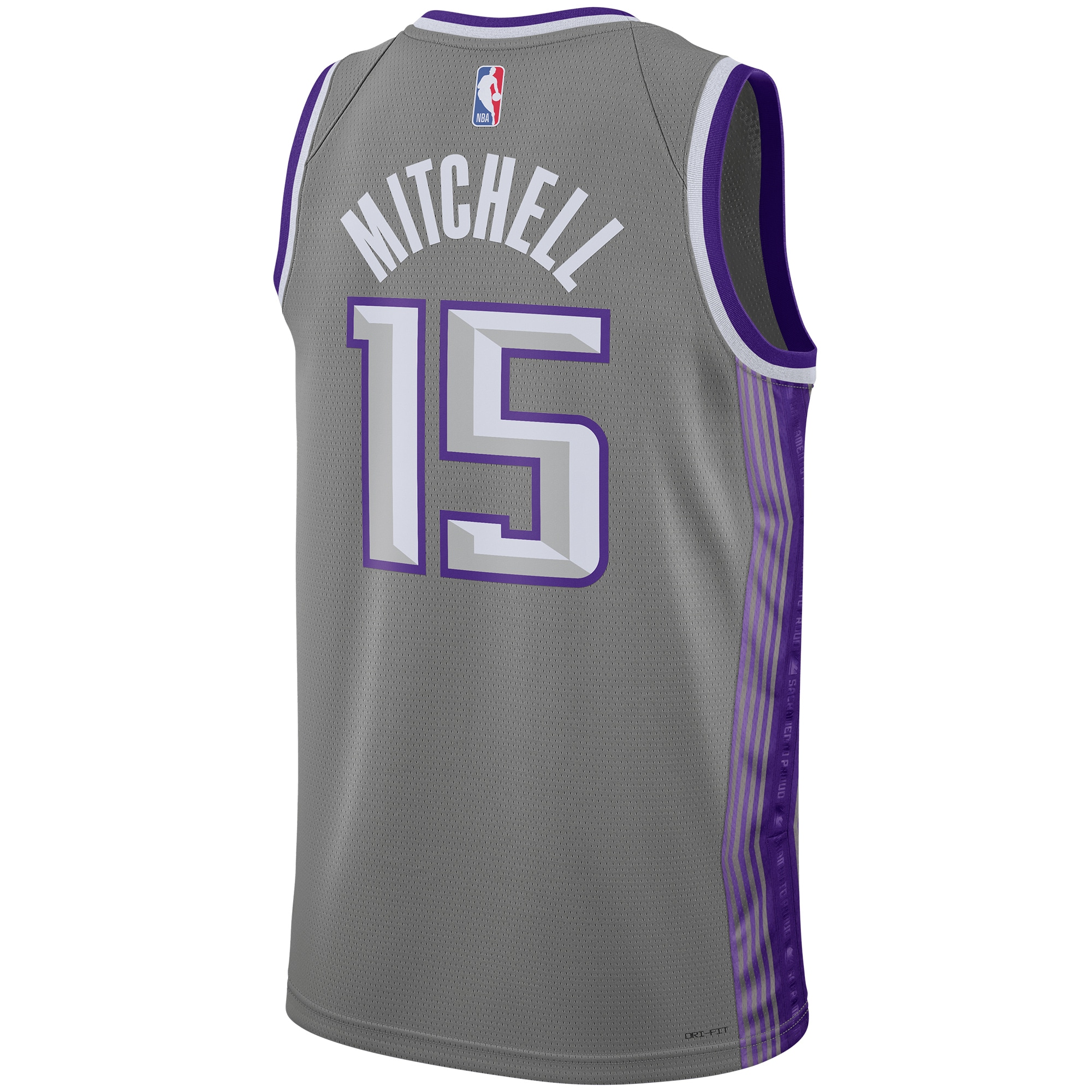 Unisex Sacramento Kings Davion Mitchell Anthracite 2022/23 Swingman Jersey - City Edition