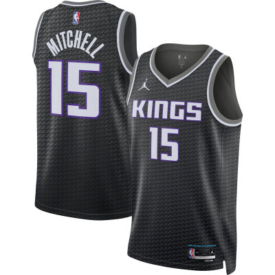 Unisex Sacramento Kings Davion Mitchell Black Swingman Jersey - Statement Edition 01