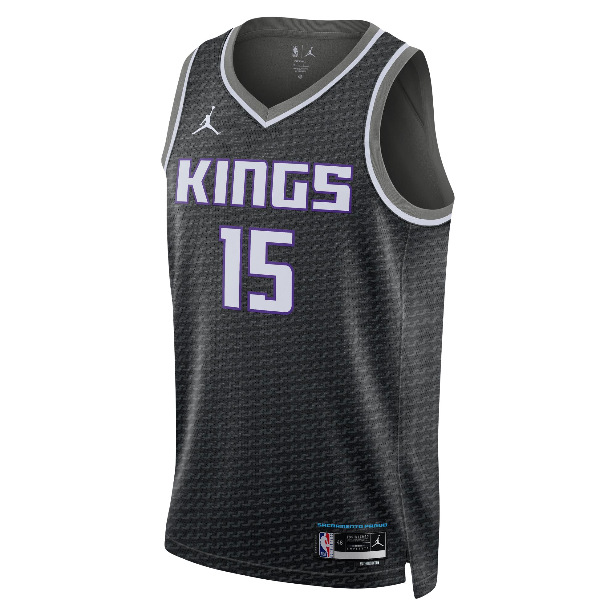Unisex Sacramento Kings Davion Mitchell Black Swingman Jersey - Statement Edition