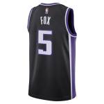 Unisex Sacramento Kings De'Aaron Fox Black Swingman Jersey - Icon Edition