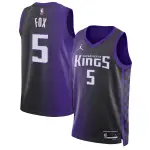 Unisex Sacramento Kings De'Aaron Fox Purple Swingman Jersey - Statement Edition