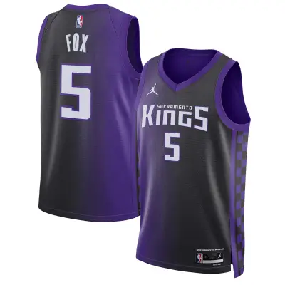 Unisex Sacramento Kings De'Aaron Fox Purple Swingman Jersey - Statement Edition 01