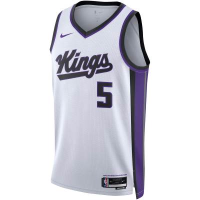 Unisex Sacramento Kings De'Aaron Fox White Swingman Jersey - Association Edition 02