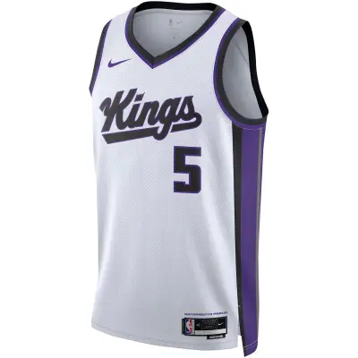 Unisex Sacramento Kings De'Aaron Fox White Swingman Jersey - Association Edition 02