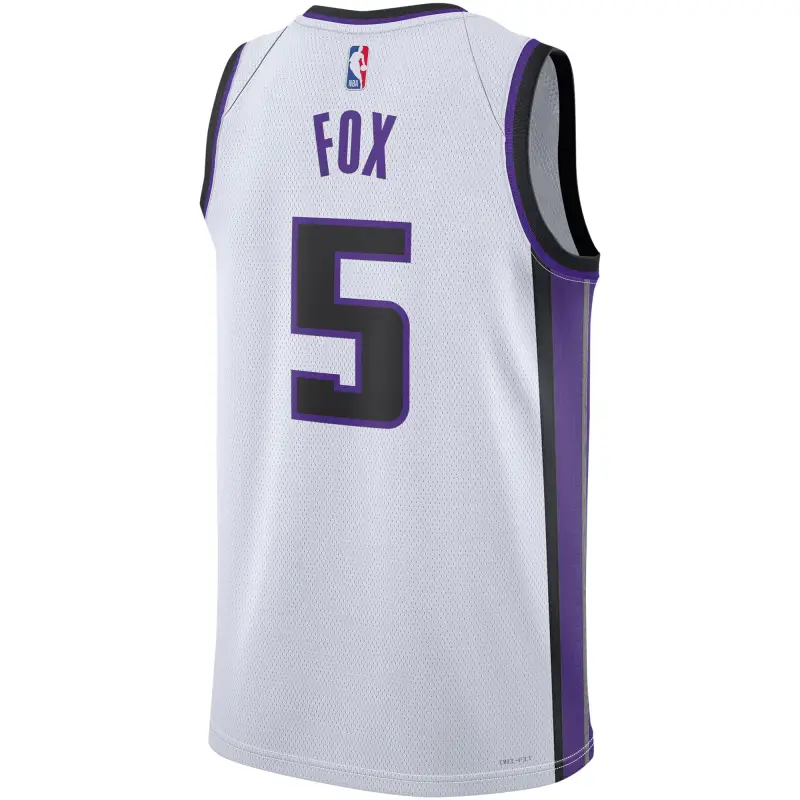 Unisex Sacramento Kings De'Aaron Fox White Swingman Jersey - Association Edition
