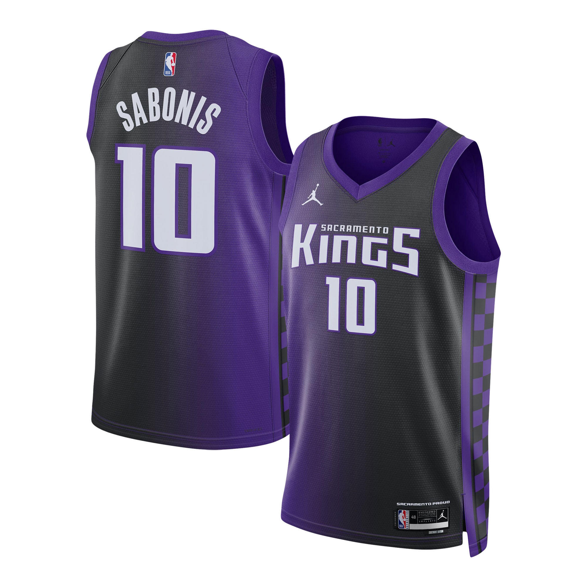 Unisex Sacramento Kings Domantas Sabonis Purple Swingman Jersey - Statement Edition