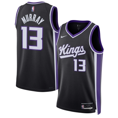 Unisex Sacramento Kings Keegan Murray Black Swingman Jersey - Icon Edition 01
