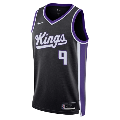 Unisex Sacramento Kings Kevin Huerter Black Swingman Jersey - Icon Edition 02