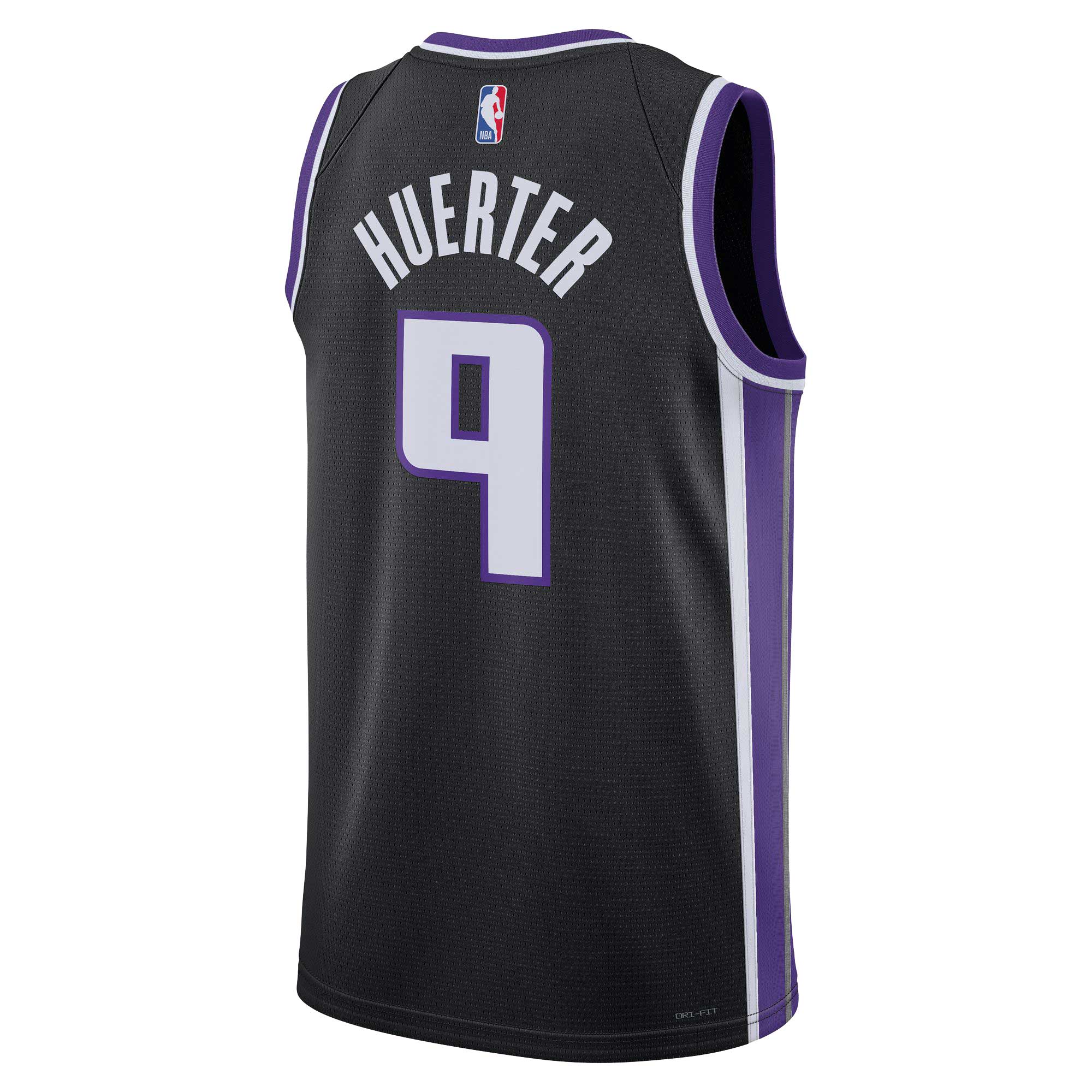 Unisex Sacramento Kings Kevin Huerter Black Swingman Jersey - Icon Edition
