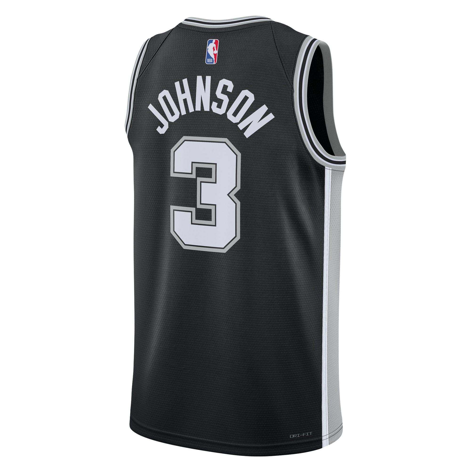 Unisex San Antonio Spurs Keldon Johnson Black Swingman Jersey - Icon Edition