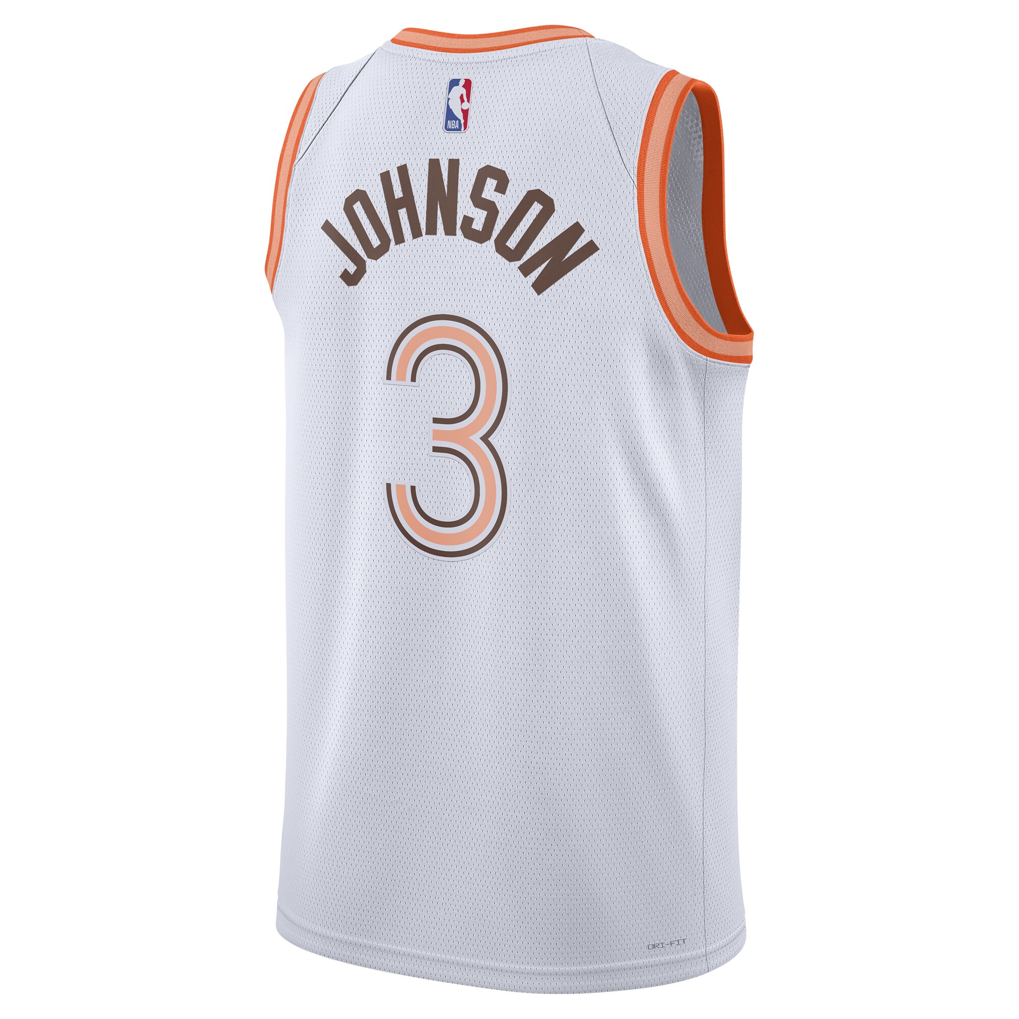 Unisex San Antonio Spurs Keldon Johnson White 2023/24 Swingman Jersey - City Edition