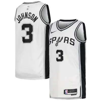 Unisex San Antonio Spurs Keldon Johnson White Swingman Jersey - Association Edition 01