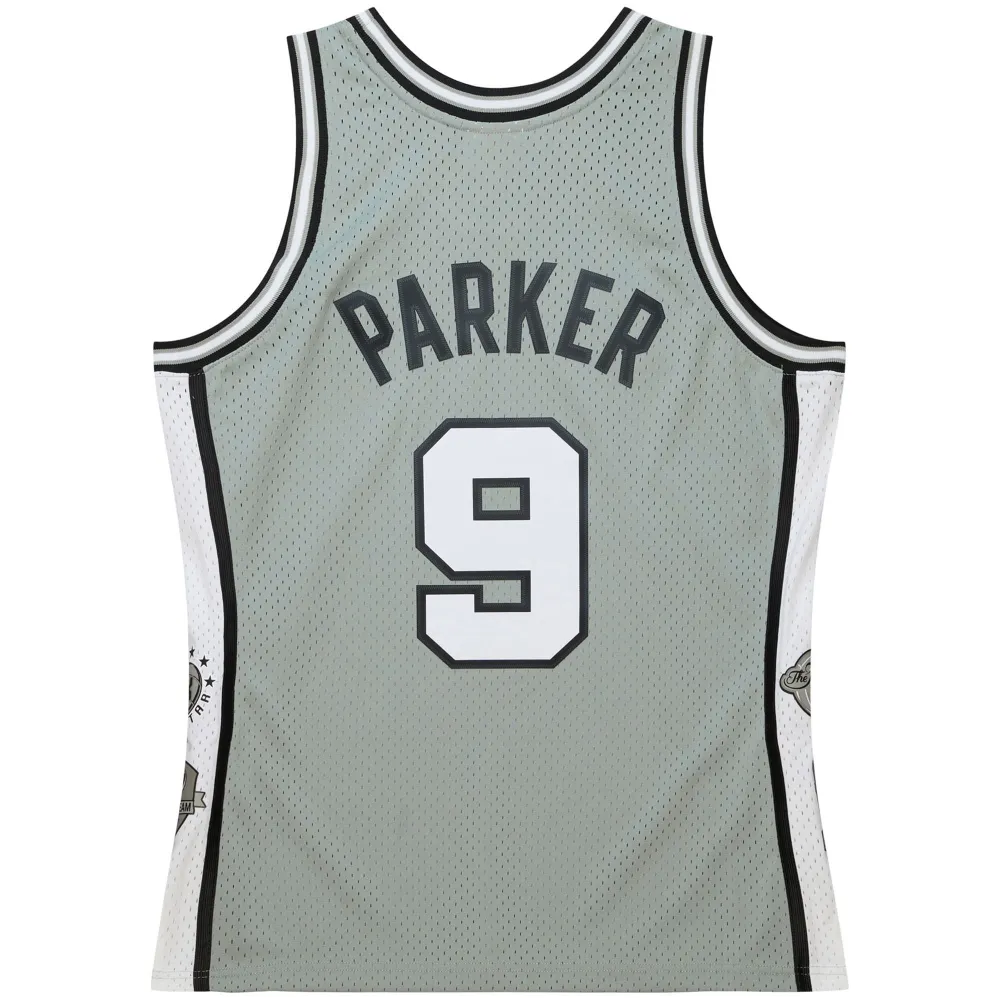 Unisex San Antonio Spurs Tony Parker Gray Hall of Fame Class of 2023 Throwback Swingman Jersey