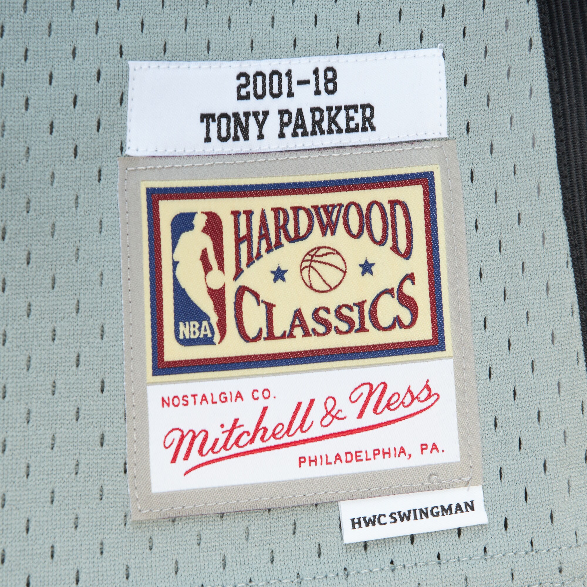 Unisex San Antonio Spurs Tony Parker Gray Hall of Fame Class of 2023 Throwback Swingman Jersey