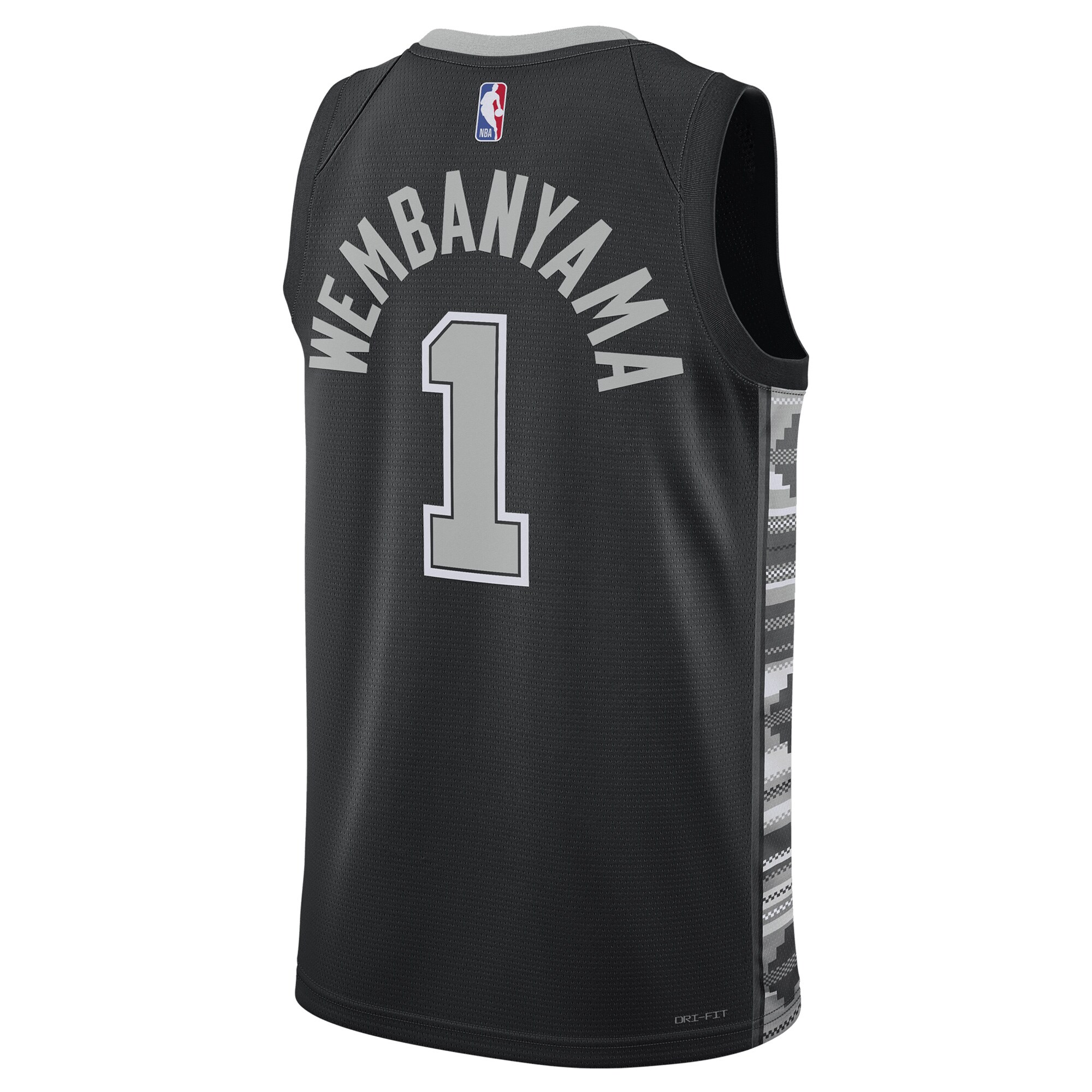 Unisex San Antonio Spurs Victor Wembanyama Black Swingman Jersey - Statement Edition