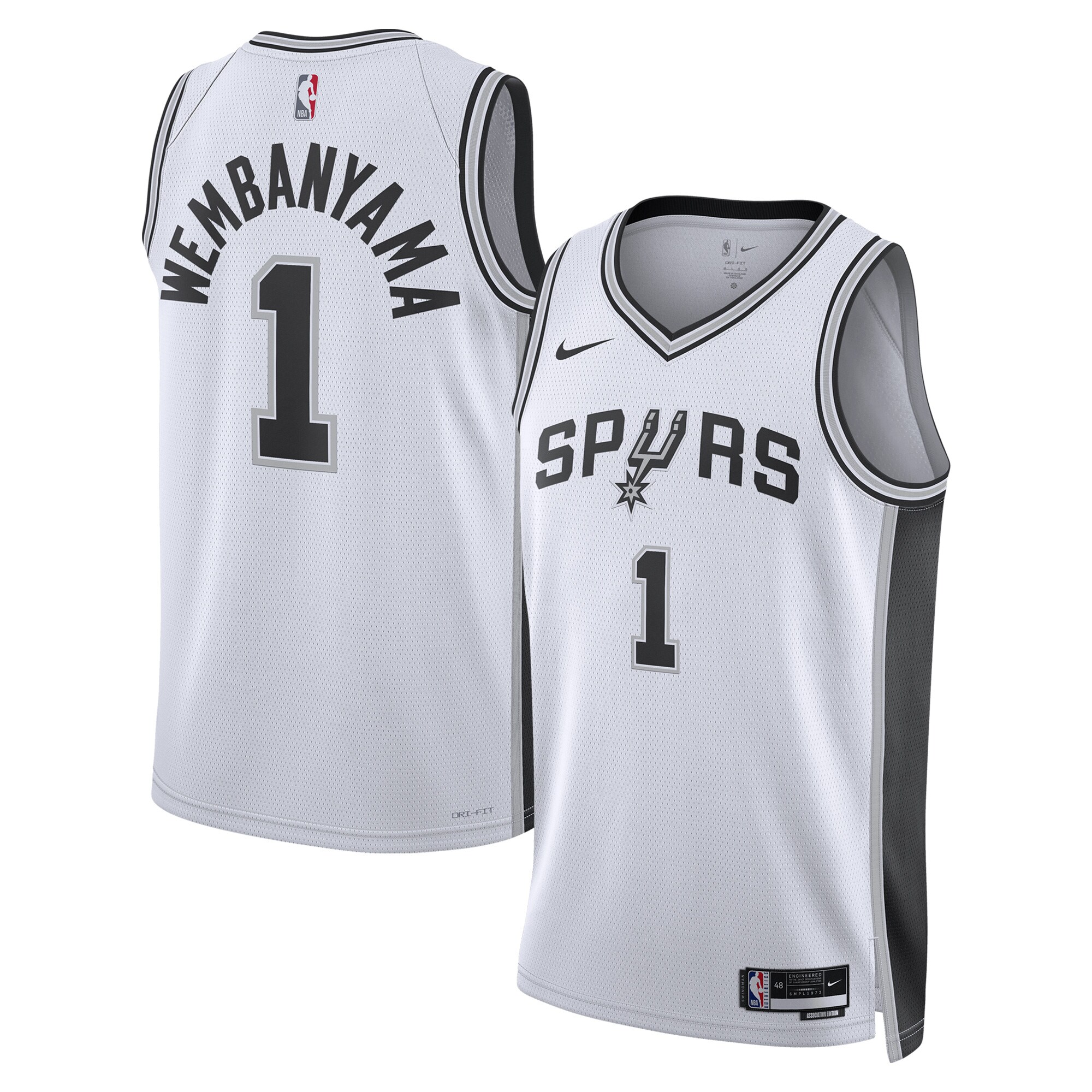 Unisex San Antonio Spurs Victor Wembanyama White Swingman Jersey - Association Edition