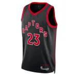 Unisex Toronto Raptors Fred VanVleet Black Swingman Jersey - Statement Edition